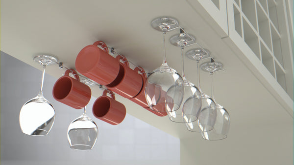 Tidy Ware Rack - Under Cabinet 12 Cups Holder